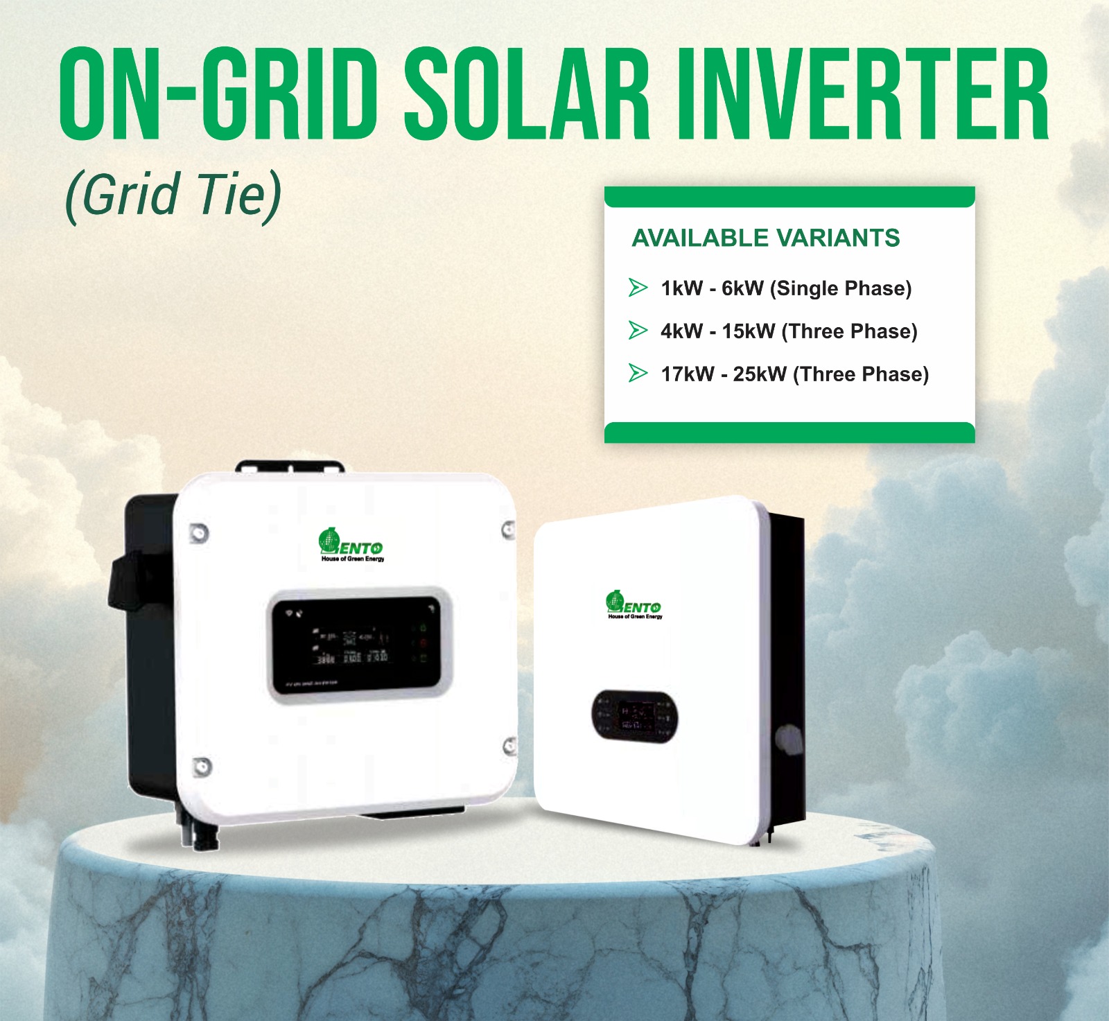 On-Grid Solar Inverter (Grid Tie)